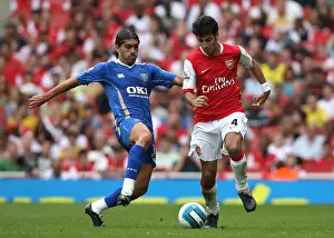 Cesc Fabregas (Arsenal) Pedro Mendes (Portsmouth) for Arsenals penalty