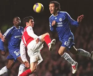 Images Dated 11th December 2006: Cesc Fabregas (Arsenal) Ricardo Carvalho (Chelsea)