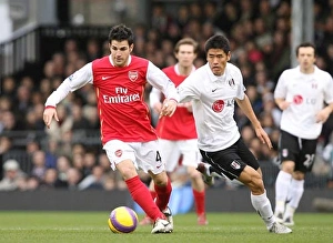 Cesc Fabregas (Arsenal) Seol Ki-Hyeon (Fulham)