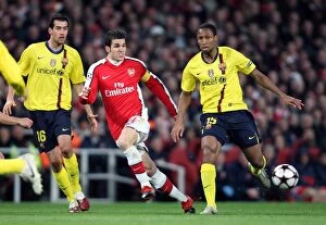 Cesc Fabregas (Arsenal) Sergio Busquets and Seydou Keita (Barcelona). Arsenal 2
