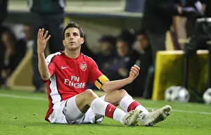 Villarreal V Arsenal 2008-9 Prints: Cesc Fabregas: Arsenal Star Shines in UEFA Champions League Quarterfinal Clash Against Villarreal