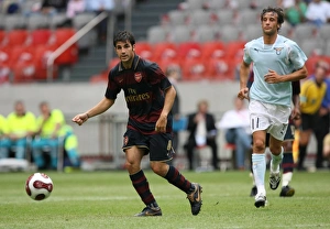 Arsenal V Lazio 2007-8 Prints: Cesc Fabregas (Arsenal) Stefano Mauri (Lazio)