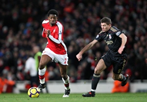 Arsenal v Liverpool 2009-10 Gallery: Cesc Fabregas (Arsenal) Steven Gerrard (Liverpool). Arsenal 1: 0 Liverpool