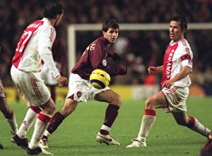 Arsenal v Ajax 2005-6 Collection: Cesc Fabregas (Arsenal) Tomas Galasek (Ajax). Arsenal 0: 0 Ajax
