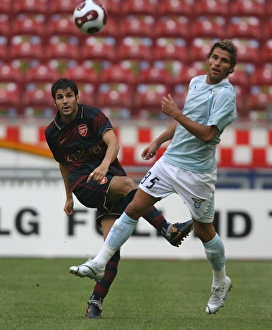 Arsenal V Lazio 2007-8 Prints: Cesc Fabregas (Arsenal) Valon Behrami (Lazio)