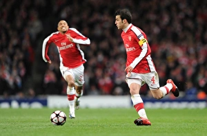 Arsenal V Barcelona 2009-10 Prints: Cesc Fabregas: Arsenal vs. Barcelona, 2010 UEFA Champions League Quarterfinal First Leg