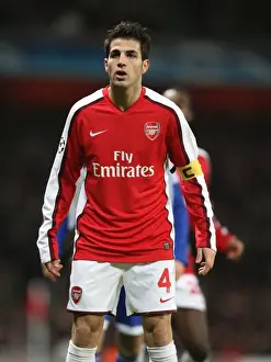 Arsenal V Dynamo Kyiv 2008-9 Prints: Cesc Fabregas and Arsenal's Historic 1-0 Champions League Victory over Dynamo Kyiv