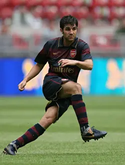 Arsenal V Lazio 2007-8 Prints: Cesc Fabregas: Arsenal's Leader in 2-1 Amsterdam Tournament Win over Lazio
