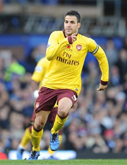 Everton V Arsenal 2010-11 Prints: Cesc Fabregas: Arsenal's Leader in Everton Victory, Premier League 2010