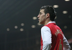 Arsenal V AC Milan 2007-08 Prints: Cesc Fabregas: Battle at Emirates - Arsenal vs. AC Milan, UEFA Champions League, 2008