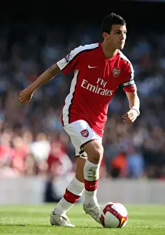 Arsenal V Manchester City 2008-09 Prints: Cesc Fabregas Brilliant Performance: Arsenal's 2-0 Victory Over Manchester City