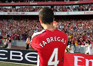 Cesc Fabregas Celebrates Arsenal's Victory: 4-1 Over Stoke City, Barclays Premier League, Emirates Stadium (2009)