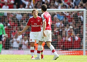 Arsenal v Middlesbrough 2008-09 Collection: Cesc Fabregas celebrates scoring his and Arsenal s