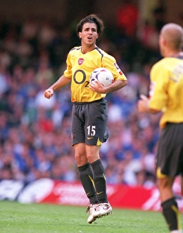 Cesc Fabregas celebrates scoring a goal for Arsenal. Arsenal 1:2 Chelsea Cesc Fabregas celebrates scoring a goal for Arsenal. Arsenal 1:2 Chelsea