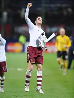 AC Milan V Arsenal 2007-8 Prints: Cesc Fabregas Champions League Triumph: Arsenal's Unforgettable Victory at San Siro