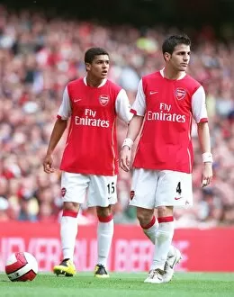 Images Dated 8th May 2007: Cesc Fabregas and Denilson (Arsenal)