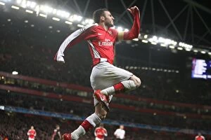 Images Dated 4th November 2009: Cesc Fabregas Double: Arsenal's Triumph Over AZ Alkmaar in Champions League (4-1)