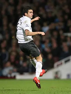 West Ham United V Arsenal 2009-10 Prints: Cesc Fabregas Epic Battle at Upton Park: A Draw Against West Ham United, 2009
