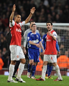 Cesc Fabregas and Gael Clichy (Arsenal). Arsenal 3:0 Ipswich Town (3:1 agg) Cesc Fabregas and Gael Clichy (Arsenal). Arsenal 3:0 Ipswich Town (3:1 agg)