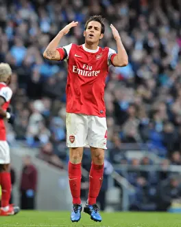 Manchester City V Arsenal 2010-11 Prints: Cesc Fabregas Leadership: Arsenal's 3-0 Triumph over Manchester City