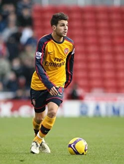 Images Dated 1st November 2008: Cesc Fabregas: Leading Arsenal to Victory (1-2) over Stoke City, Barclays Premier League, 2008