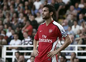 Fulham V Arsenal 2009-10 Prints: Cesc Fabregas: Leading Arsenal to Victory over Fulham in the Barclays Premier League