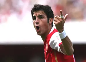 Arsenal V Inter Milan 2007-08 Prints: Cesc Fabregas: Leading Arsenal to Victory over Inter Milan at Emirates Cup, 2007