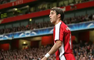 Arsenal V FC Porto 2008-09 Prints: Cesc Fabregas Leads Arsenal to 4:0 Victory over FC Porto in Champions League Group Stage