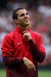 Arsenal V Athletico Madrid 2009-10 Prints: Cesc Fabregas Leads Arsenal to Glory: 2-1 Victory over Atletico Madrid, Emirates Cup 2009