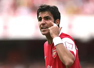 Arsenal V Inter Milan 2007-08 Prints: Cesc Fabregas Leads Arsenal to Glory: 2-1 Victory over Inter Milan at Emirates Cup