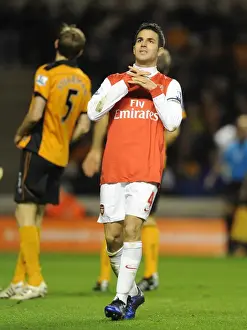 Wolverhampton Wanderers V Arsenal 2010-11 Prints: Cesc Fabregas Leads Arsenal to Victory: Wolverhampton Wanderers 0-2 Arsenal