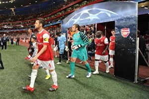 Cesc Fabregas and Manuel Almunia (Arsenal). Arsenal 6: 0 SC Braga, UEFA Champions League