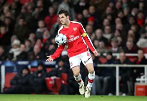 Arsenal V Dynamo Kyiv 2008-9 Prints: Cesc Fabregas: Mastermind of Arsenal's 1-0 UEFA Champions League Victory over Dynamo Kiev (November 25)