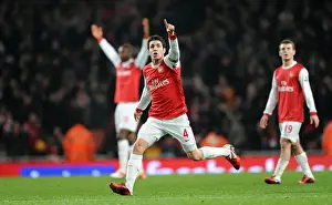 Arsenal V Everton 2010-11 Prints: Cesc Fabregas: Reliving the Controversial Everton Goal at Emirates Stadium