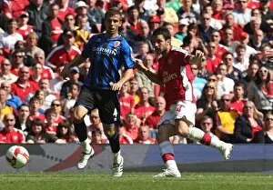 Cesc Fabregas scores his and Arsenals 2nd goal under
