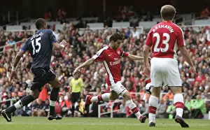 Arsenal V Blackburn Rovers 2009-10 Prints: Cesc Fabregas scores Arsenals 4th goal as Steven Nzoni