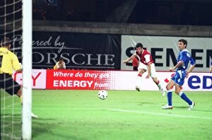 Images Dated 10th August 2006: Cesc Fabregas Scores First Arsenal Goal Against Dinamo Zagreb