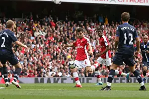 Arsenal V Blackburn Rovers 2009-10 Prints: Cesc Fabregas Scores Stunner: Arsenal Crush Blackburn 6-2