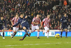 Cesc Fabregas Scores Stunner Past Stoke's Thomas Sorensen - Arsenal's 2nd Goal (Stoke City 1-3)