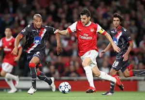 Arsenal V SC Braga 2010-11 Prints: Cesc Fabregas Shines as Arsenal Crushes SC Braga 6-0 in Champions League