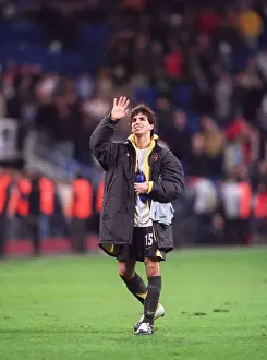 Real Madrid V Arsenal 2005-6 Prints: Cesc Fabregas Triumph: Arsenal's 1-0 Victory Over Real Madrid in the Champions League