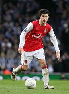 Arsenal v Newcastle United FC Cup 2007-8 Collection: Cesc Fabregas Triumph: Arsenal's 3-0 FA Cup Victory over Newcastle United (January 26, 2008)