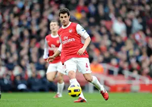 Arsenal V Wigan Athletic 2010-11 Prints: Cesc Fabregas Triumph: Arsenal's 3-0 Victory Over Wigan Athletic