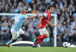 Manchester City V Arsenal 2010-11 Prints: Cesc Fabregas Triumph: Manchester City 0-3 Arsenal
