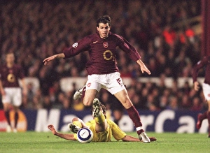 Cesc Fabregas vs Alessio Tacchinardi: Arsenal's 1-0 Semi-Final Victory Over Villarreal in the UEFA Champions League at Highbury, London (April 19, 2006)