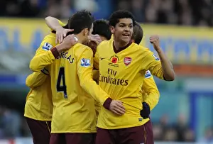 Cesc Fabregas's Brace: Arsenal's Victory Moment vs. Everton with Chamakh, Nasri, Arshavin, and Denilson