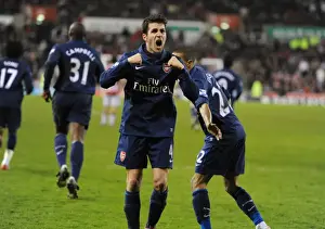 Stoke City V Arsenal 2009-10 Prints: Cesc Fabregas's Brilliant Goal: Arsenal's Triumph Over Stoke City (3-1)