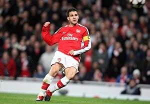 Images Dated 4th November 2009: Cesc Fabregas's Brilliant Strike: Arsenal's 4-1 Victory Over AZ Alkmaar in Champions League Group H