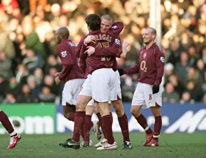 Cesc Fabregas's Double Celebration: Arsenal's Dominant 4-0 Win Over Fulham, FA Premiership, 2006