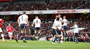 Arsenal V Aston Villa 2009-10 Prints: Cesc Fabregas's Epic Free-Kick: Arsenal's 1st Goal in 3:0 Victory over Aston Villa (December 27)